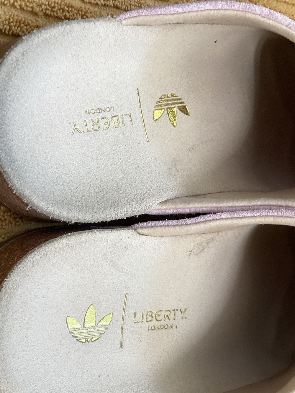 adidas Lavender Floral Embossed Women's Slip-On Slides - Picture 3 of 8